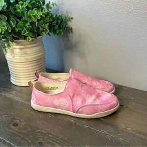 Vionic Beach Shoes 8.5 Pink White Floral Malibu Slip-on Comfort Casual Women’s